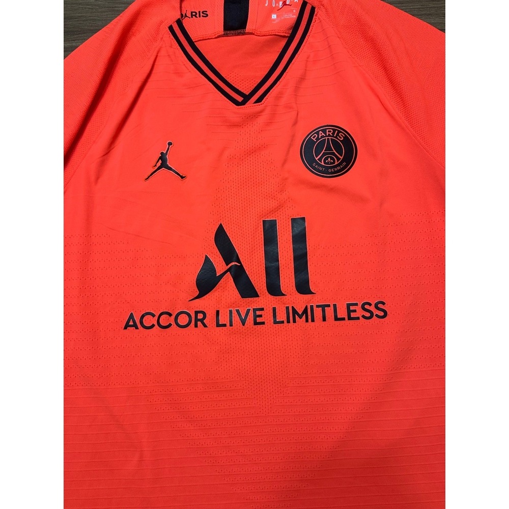Nike Jordan Paris Saint-Germain PSG 19/20 Mbappe #7 Vaporknit Soccer Jersey Sz L - Picture 2 of 13